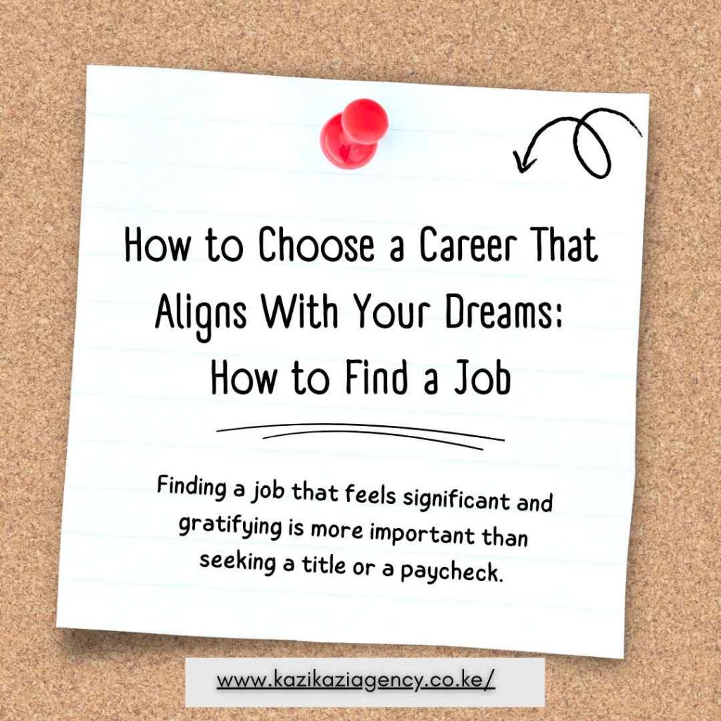 How to Choose a Career